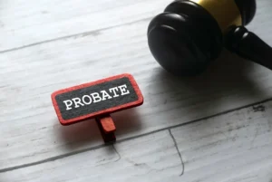 Probate stamp and documents.
